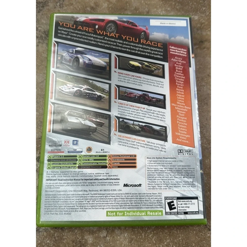 Forza Motorsport - Microsoft Xbox - With Manuel
